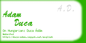 adam duca business card